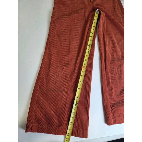Altar'd State Rust Wide Leg High Waist Corduroy Pants Large - Picture 2 of 7